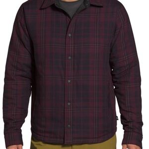 The North Face Men's Burgundy Plaid Shirt Jacket